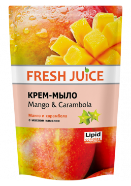 Крем-мило Fresh Juice дой-пак Mango&Carambola, 460 мл